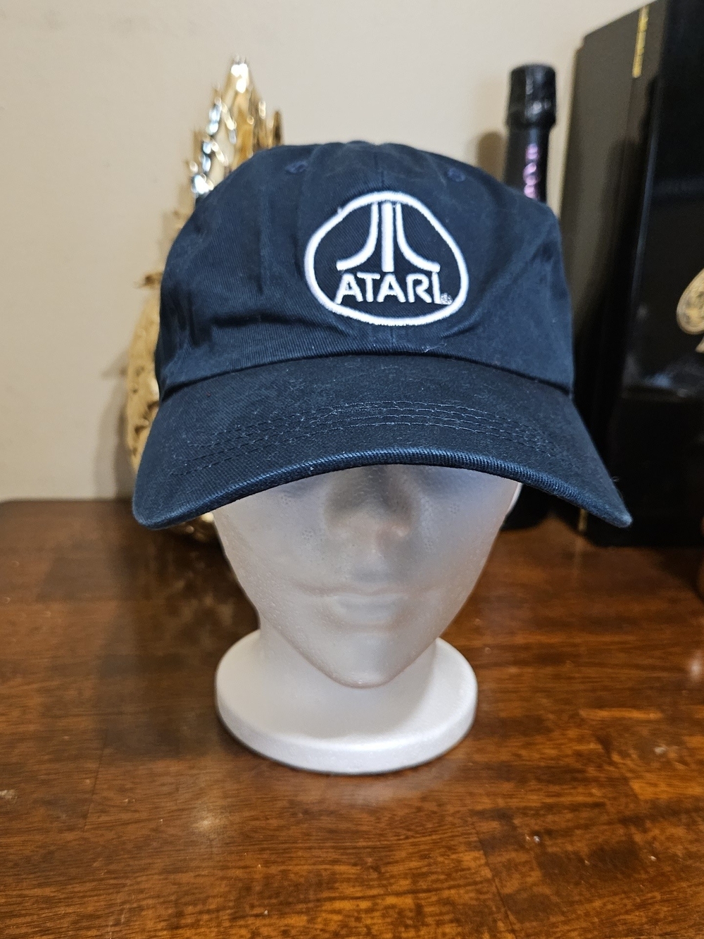 Atari Black Logo Dad Hat - Classic Gaming Baseball Cap